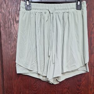 Wallflower Women's Light Green High Waist Shorts